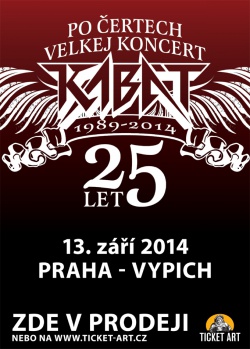 Koncert KABT 25 LET - PO ERTECH VELKEJ KONCERT II. se kon dne 13.9., Praha 6 Vypich.